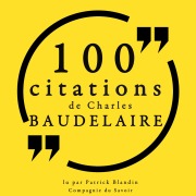 Cover-Bild zum Titel '100 citations de Charles Baudelaire' von 'Charles Baudelaire'