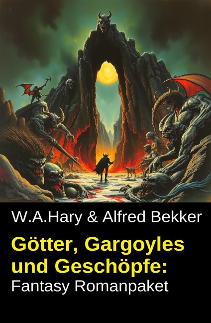 Götter, Gargoyles und Geschöpfe: Fantasy Romanpaket - Alfred Bekker, W. A. Hary