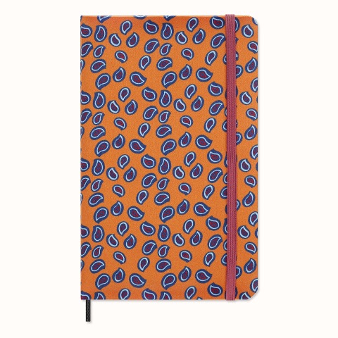 Moleskine Silk Kalender undatiert 12 Monate wöchentlich large/A5 Fester Hard Cover Einband orange mit Geschenkbox - 