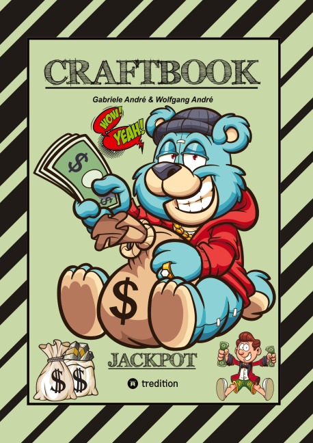 CRAFTBOOK - LUSTIGE AUSMALMOTIVE - WISSENSWERTES - KNIFFLIGE RÄTSEL - SPANNENDE AUFGABEN - VOLLTREFFER - TUTORIAL - WITZIGE FIGUREN - Gabriele André