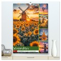 Windmühlen - Zauberhaft mit einer KI in Szene gesetzt (hochwertiger Premium Wandkalender 2025 DIN A2 hoch), Kunstdruck in Hochglanz - Steffen Gierok-Latniak