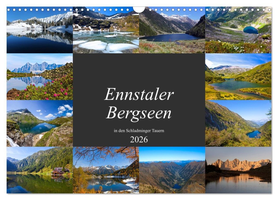 Ennstaler Bergseen in den Schladminger Tauern (Wandkalender 2026 DIN A3 quer), CALVENDO Monatskalender - Christa Kramer