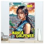 Cover-Bild zum Titel 'Manga Girlpower (hochwertiger Premium Wandkalender 2026 DIN A2 hoch), Kunstdruck in Hochglanz' von 'Werner Braun'