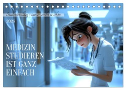 Cover-Bild zum Titel 'Medizin studieren ist ganz einfach (Tischkalender 2026 DIN A5 quer), CALVENDO Monatskalender' von 'Kerstin Waurick'
