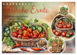 Cover-Bild zum Titel 'Frische Ernte (Tischkalender 2026 DIN A5 quer), CALVENDO Monatskalender' von 'Claudia Kleemann'