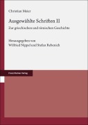 Cover-Bild zum Titel 'Ausgewählte Schriften. Band 2' von 'Christian Meier'