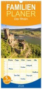 Cover-Bild zum Titel 'Familienplaner 2026 - Der Rhein mit 5 Spalten (Wandkalender, 21 x 45 cm) CALVENDO' von 'Peter Schickert'