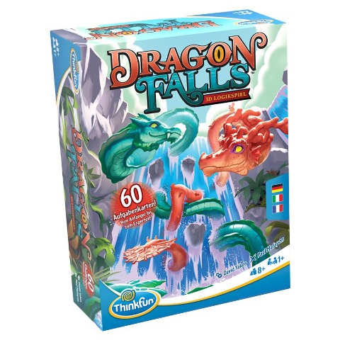 ThinkFun 76496 Dragon Falls - 3D Logikspiel, für Kinder und Erwachsene, Brettspiel ab 1 Spieler, ab 8 Jahren - 