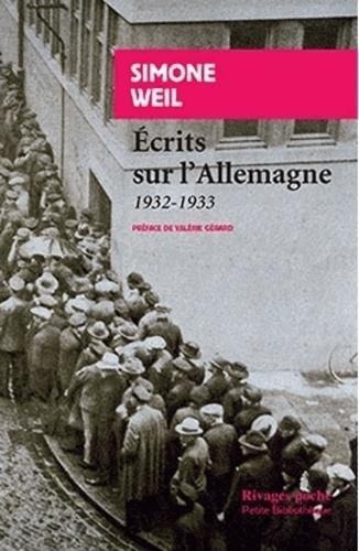 Ecrits sur l'Allemagne 1932-1933 - Simone Weil