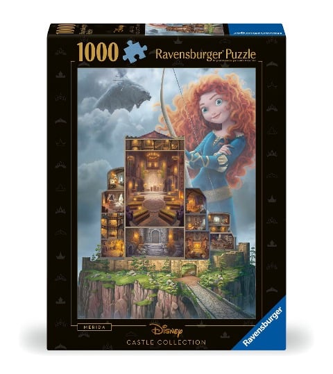 Erwachsenenpuzzle 1000 Teile - Disney Prinzessinnen - Disney Castles: Merida - 