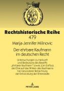 Cover-Bild zum Titel 'Der ehrbare Kaufmann im deutschen Recht' von 'Marija-Jennifer Milinovic'