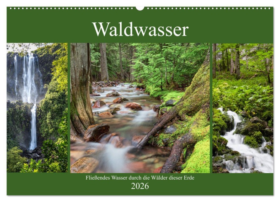 Waldwasser (Wandkalender 2026 DIN A2 quer), CALVENDO Monatskalender - Thomas Klinder