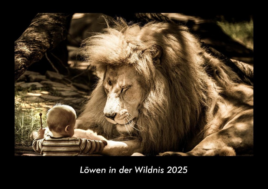 Löwen in der Wildnis 2025 Fotokalender DIN A3 - Tobias Becker
