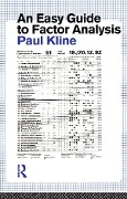 Cover-Bild zum Titel 'An Easy Guide to Factor Analysis' von 'Paul Kline'
