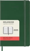 Moleskine 12 Monate Tageskalender 2025, Pocket/A6, 1 Tag = 1 Seite, Fester Einband, Myrtengrün - 