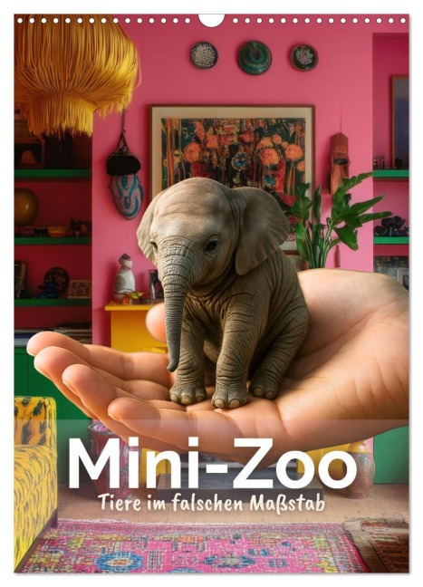Mini-Zoo - Tiere im falschen Maßstab (Wandkalender 2026 DIN A3 hoch), CALVENDO Monatskalender - Renaissance Soul