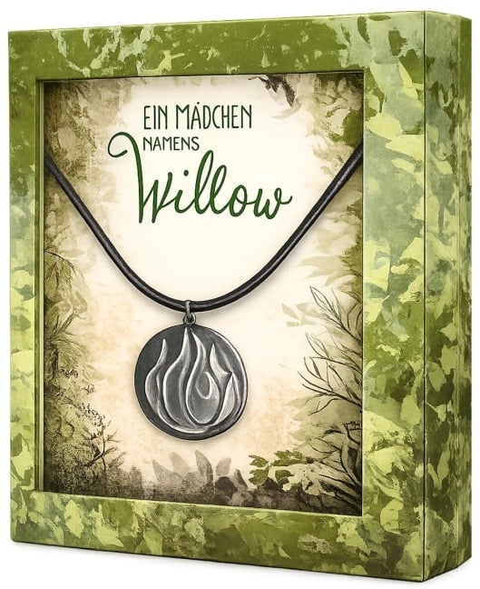 Ein Mädchen namens Willow: Halskette mit Anhänger (Element Feuer) - Sabine Bohlmann