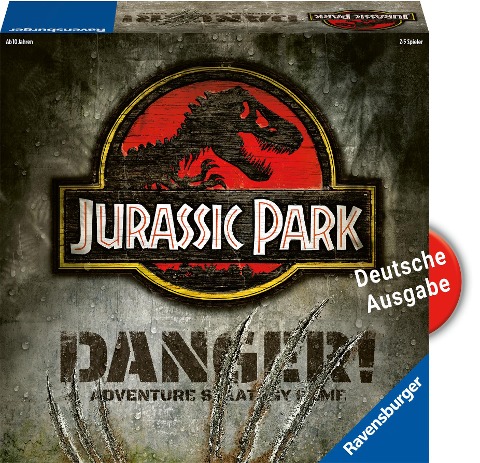 Ravensburger 20965 - Jurassic Park - Danger! - Deutsche Ausgabe des Strategiespiels mit Nervenkitzel für 2-5 Spieler ab 10 Jahren - Prospero Hall