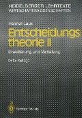 Cover-Bild zum Titel 'Entscheidungs-theorie II' von 'Helmut Laux'