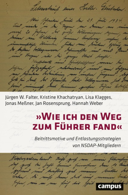 'Wie ich den Weg zum Führer fand' - Jürgen W. Falter, Kristine Khachatryan, Jonas Meßner, Hannah Weber, Lisa Klagges