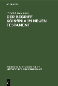 Cover-Bild zum Titel 'Der Begriff KoinOnia im Neuen Testament' von 'Heinrich Seesemann'