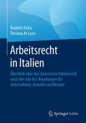 Cover-Bild zum Titel 'Arbeitsrecht in Italien' von 'Dorianna de Luca, Rodolfo Dolce'
