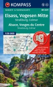 Cover-Bild zum Titel 'KOMPASS Wanderkarten-Set 2221 Elsass, Vogesen Mitte, Alsace, Vosges du Centre (2 Karten) 1:50.000' von ''