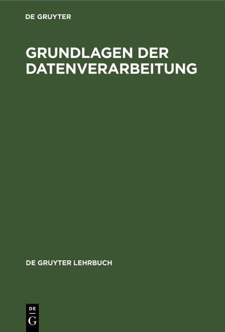 Grundlagen der Datenverarbeitung - 