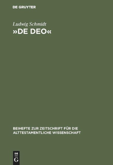 'De Deo' - Ludwig Schmidt