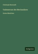 Cover-Bild zum Titel 'Vademecum des Mechanikers' von 'Christoph Bernoulli'
