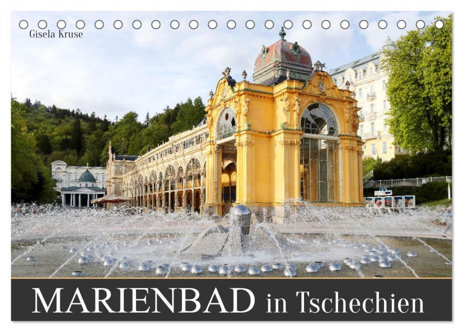 Marienbad in Tschechien (Tischkalender 2026 DIN A5 quer), CALVENDO Monatskalender - Gisela Kruse