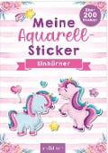 Cover-Bild zum Titel 'Meine Aquarell-Sticker - Einhörner' von ''