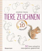 Cover-Bild zum Titel 'Tiere zeichnen in 10 Minuten. 50 Tiere schnell und naturgetreu gezeichnet' von 'Jonathan Newey'