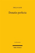 Cover-Bild zum Titel 'Donatio perfecta' von 'Niklas Gasse'