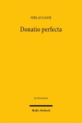 Cover-Bild zum Titel 'Donatio perfecta' von 'Niklas Gasse'