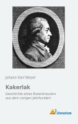 Cover-Bild zum Titel 'Kakerlak' von 'Johann Karl Wezel'