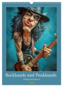 Cover-Bild zum Titel 'Rockbands und Punkbands - Witzige Karikaturen (Wandkalender 2026 DIN A3 hoch), CALVENDO Monatskalender' von 'Liselotte Brunner-Klaus'
