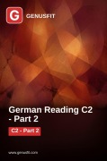 Cover-Bild zum Titel 'GenusFit: German Reading C2. Part 2/7' von 'GenusFit Editors Office'