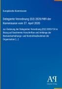 Cover-Bild zum Titel 'Delegierte Verordnung (EU) 2020/989 der Kommission vom 27. April 2020' von 'Europäische Kommission'