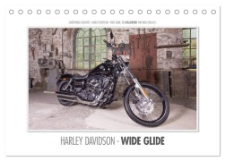 Cover-Bild zum Titel 'Emotionale Momente: Harley Davidson - Wide Glide (Tischkalender 2026 DIN A5 quer), CALVENDO Monatskalender' von 'Ingo Gerlach'