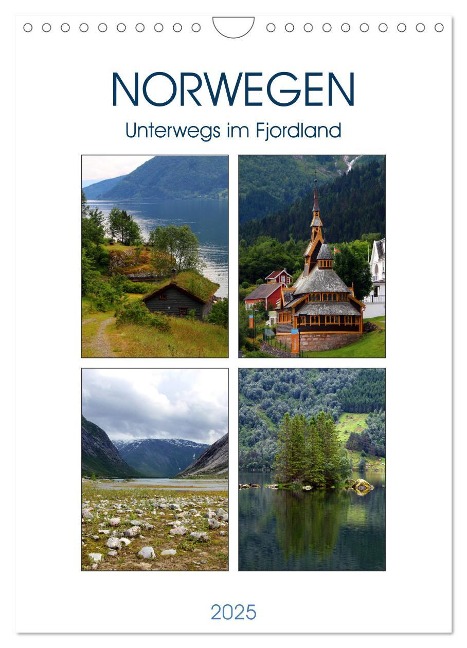 Norwegen - Unterwegs im Fjordland (Wandkalender 2025 DIN A4 hoch), CALVENDO Monatskalender - Helene Seidl