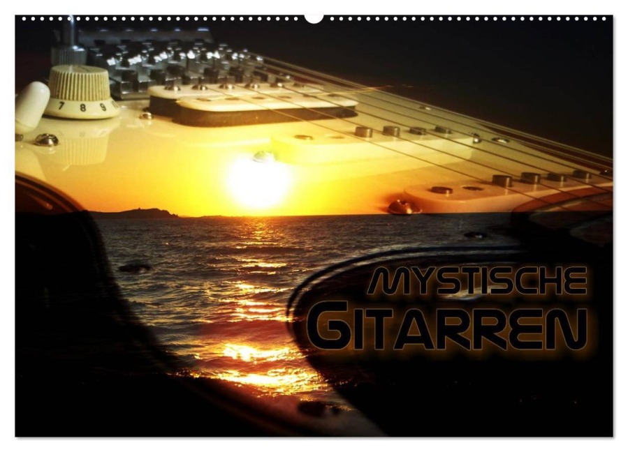 Mystische Gitarren (Wandkalender 2025 DIN A2 quer), CALVENDO Monatskalender - Renate Bleicher