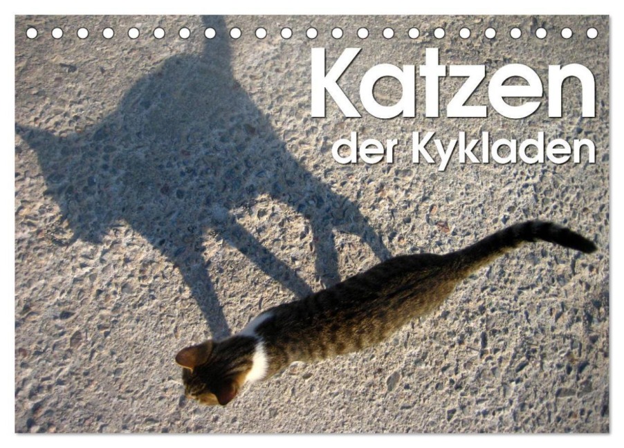 Katzen der Kykladen (Tischkalender 2026 DIN A5 quer), CALVENDO Monatskalender - Silvia Kraemer