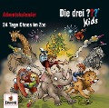 Cover-Bild zum Titel 'Die drei ??? Kids: Adventskalender - 24 Tage Chaos im Zoo' von 'Ulf Blanck'