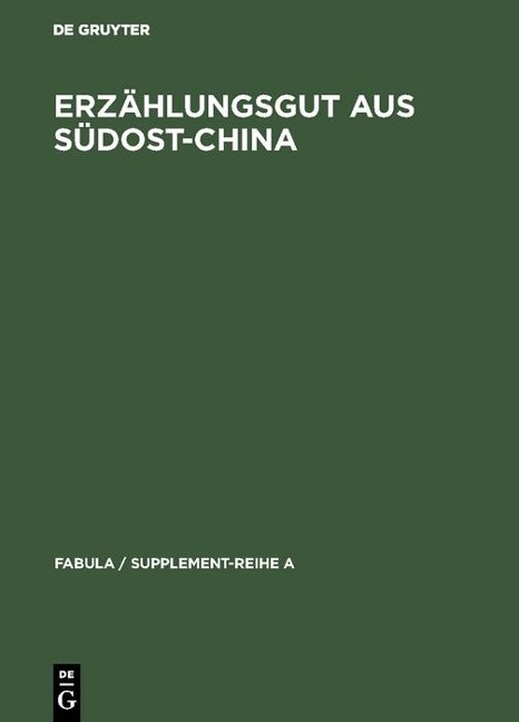 Erzählungsgut aus Südost-China - 