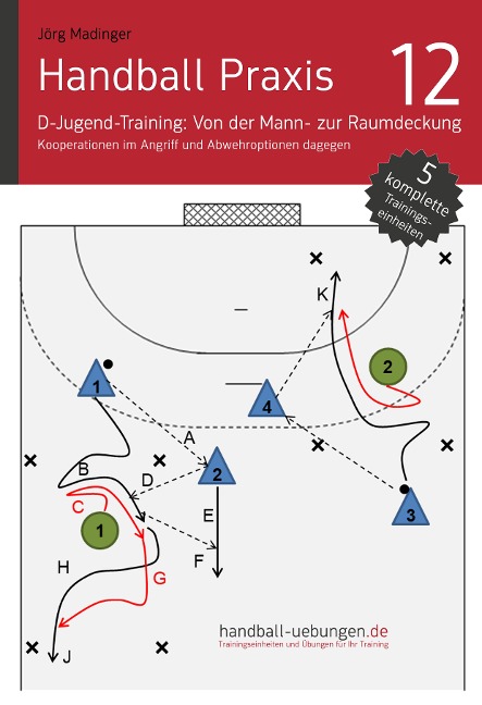 Handball Praxis 12 - D-Jugend-Training: Von der Mann- zur Raumdeckung - Kooperationen im Angriff und Abwehroptionen dagegen - Jörg Madinger