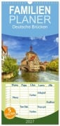 Cover-Bild zum Titel 'Familienplaner 2027 - Deutsche Brücken mit 5 Spalten (Wandkalender, 21 x 45 cm) CALVENDO' von 'Val Thoermer'