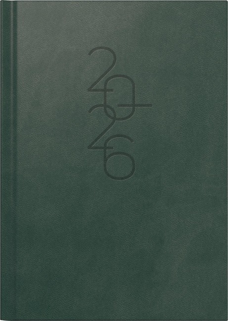 rido/idé 7026033016 | Buchkalender Mod. Mentor 2026 | A5, Kunstleder, dunkelgrün -  rido/idé 7026033016 | Buchkalender Mod. Mentor 2026 | A5, Kunstleder, dunkelgrün -