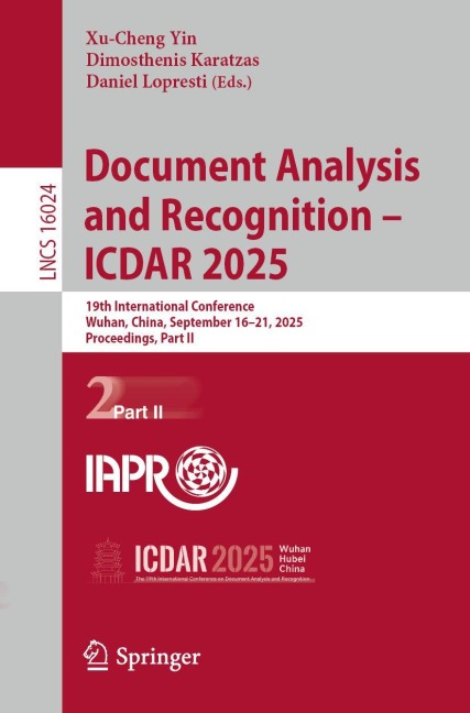 Document Analysis and Recognition - ICDAR 2025 - 