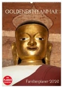 Goldenes Myanmar - Familienkalender 2026 (Wandkalender 2026 DIN A2 hoch), CALVENDO Monatskalender - Sebastian Rost